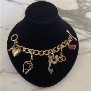 Vintage Juicy Couture 7 Charm Bracelet